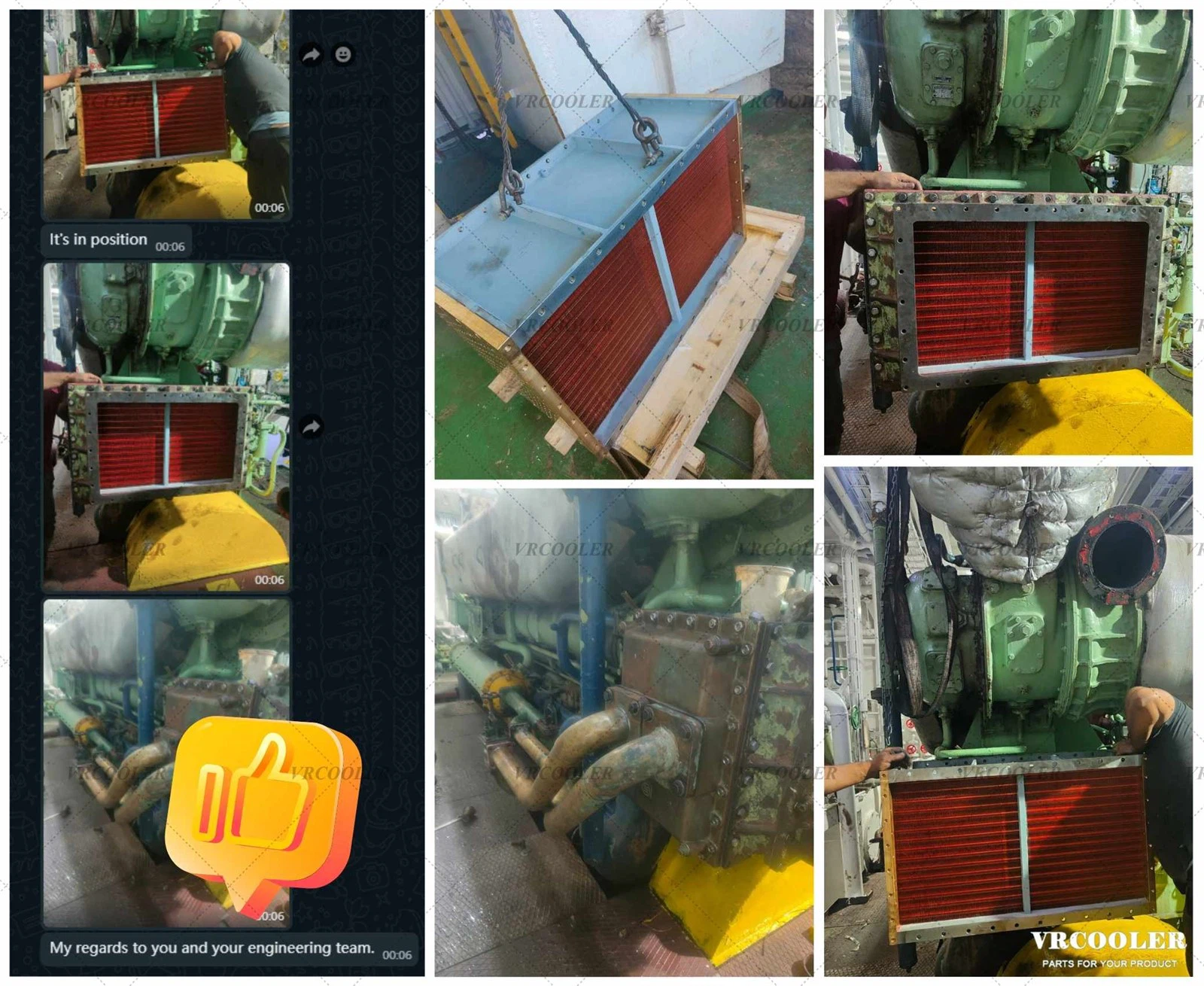 MAK 8MU 452K Main Engine Air Cooler MAK 8MU 452K Main Engine Air Cooler